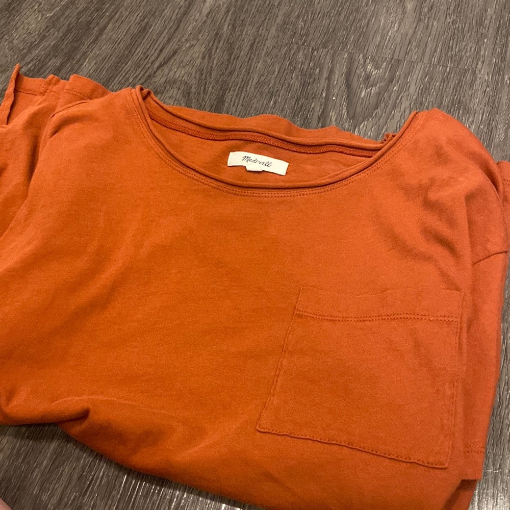 Madewell Basic Rust Color Tee S